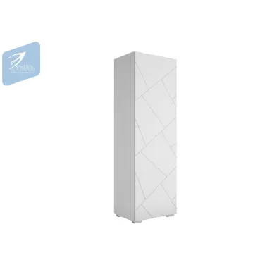 Шкаф Гранж ШК-001 – Белый Софт матовый/Белый шагрень (МК Стиль)