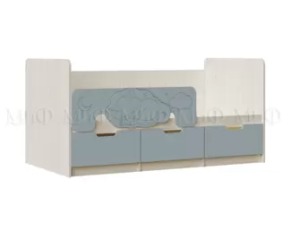 Детская кровать Юниор-4 1.8м - Шарли бриз/Крафт белый (МИФ)