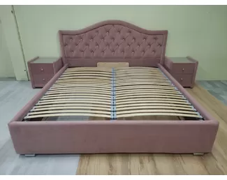Кровать Люкс 1.6 с ПМ - Розовый (СофтМебель)