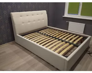 Кровать Лорен 1.2 с ПМ - Бежевый (СофтМебель)