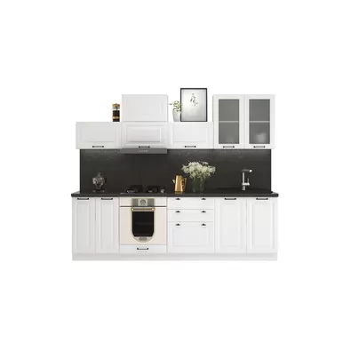Кухня Ницца Royal 2.6м - Blanco (Сурская мебель)