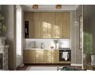 Кухня Беверли 2.4м - Дуб шампань