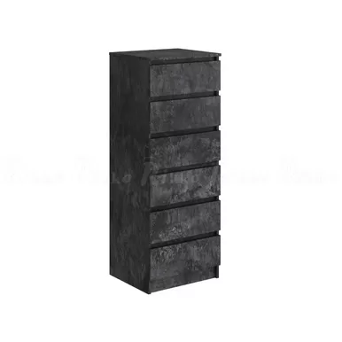Комод Аванта 500 (6 ящиков) - Бетон тёмный (Рикко)