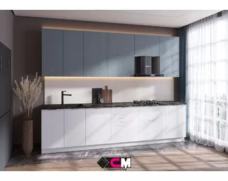 Кухня Кассия 3м - Венеция Скай/Венеция Лайт (Стендмебель)