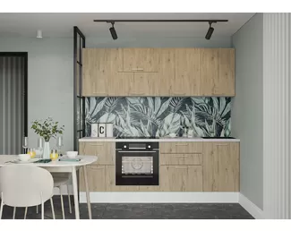 Кухня Оптима 2.2м - Рустик натур (Горизонт)