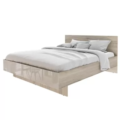 Кровать Лациа СТЛ.418.03 - Крем бежевый / Дуб санремо (Столлайн)