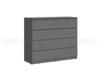 Комод Челси 8 ящиков - Графит (МИФ)