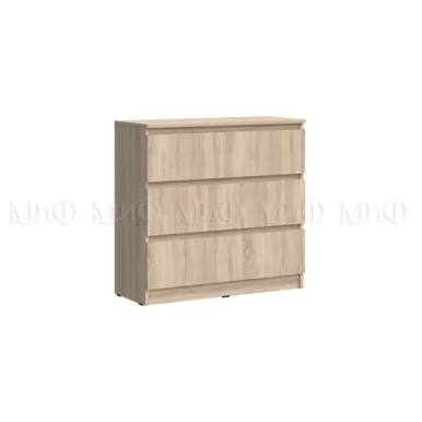 Комод Челси 800 (3 ящика) - Дуб сонома (МИФ)