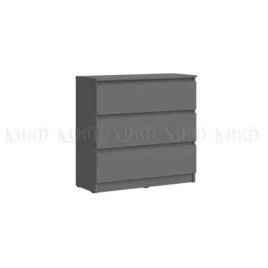Комод Челси 800 (3 ящика) - Графит (МИФ)