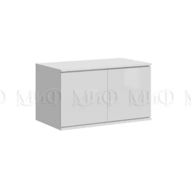 Антресоль Челси к шкафу (900) - Белый глянец холодный / Белый (МИФ)