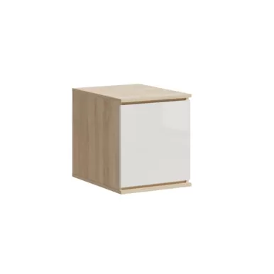 Антресоль Челси к пеналу (400) - Белый глянец холодный / Дуб сонома (МИФ)