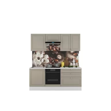 Кухня Ева 2.0м - Вариант 2 - Мокко софт (Горизонт)
