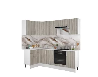 Кухня угловая Европа 1.2х2.4м ЛДСП - Таормино (Горизонт)