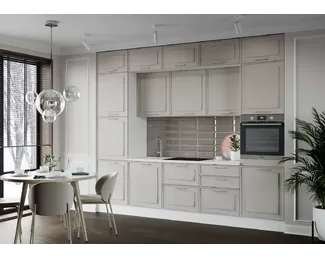 Кухня Престиж 3.0м - Холст латте (Горизонт)