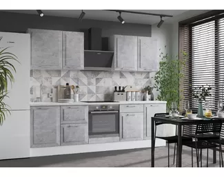 Кухня Модерн 2.6м - Гранит маус (Горизонт)