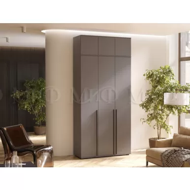 Шкаф 3-х створчатый Норд с антресолью (1200) - Графит (МИФ)