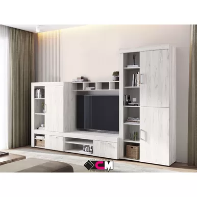 Гостиная Гранд - Комплект 2 - Дуб Крафт белый (Стендмебель)