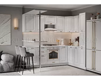 Кухня угловая Престиж 2.5х1.8м - Жемчуг шервуд (МИФ)