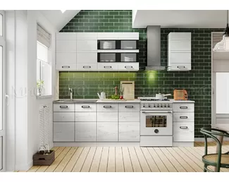 Кухонный гарнитур Техно-2 2.0м - Астана Эш Уайт (МИФ)