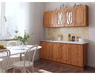 Кухонный гарнитур Сказка 2.0м - Ольха матовая (МИФ)