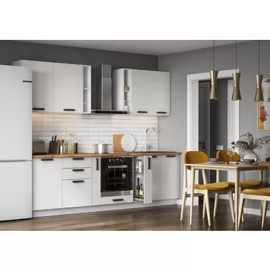 Кухня Пасаденна 2.7м ЛДСП - Шелковый камень (Стендмебель)