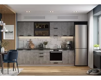 Кухня Пасаденна 2.8м ЛДСП - Ателье светлое (Стендмебель)