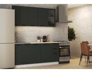 Кухонный гарнитур Классика (Вегас) 1.8м - Матовая олива софт (МК Стиль)