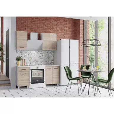 Кухонный гарнитур Trend 1.0 м (0.4+0.6) - ЛДСП Cонома (Горизонт)