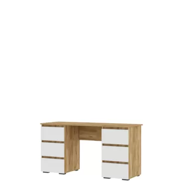 Стол письменный Хелен ПС-02 - Белый/Дуб крафт золотой (Стендмебель)