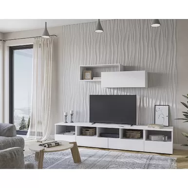 Гостиная Хелен - Комплект 1 - Белый (Стендмебель)