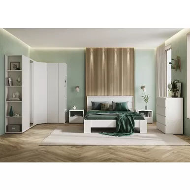 Спальня Хелен - Комплект 1 - Белый (Стендмебель)