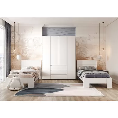 Детская Хелен - Комплект 1 - Белый (Стендмебель)