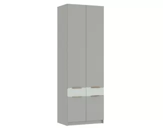 Шкаф ДЖЕРСИ ШК-002 - Шиншилла Серая / Матовая Скай (МК Стиль)