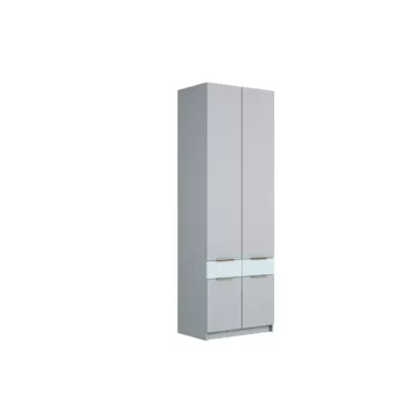 Шкаф ДЖЕРСИ ШК-002 - Шиншилла Серая / Матовая Скай (МК Стиль)