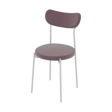 Стул Стивен Стиль - Белый/Велюр Бежевый (тип 2) (MK STATUS)