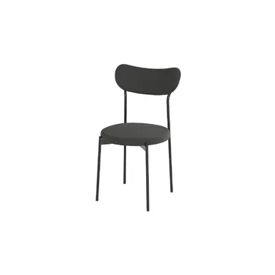 Стул Стивен Стиль - Черный/Велюр Графитовый (тип 2) (MK STATUS)