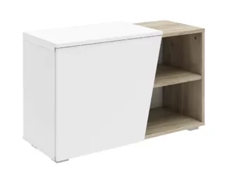 Тумба для обуви ОДРИ 458.02 - Дуб крафт / Белый (Столлайн)