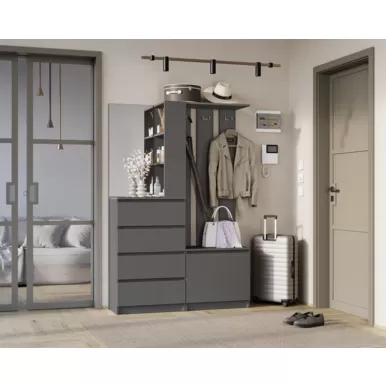 Прихожая Симпл ПР-04 - Графит (BTS)