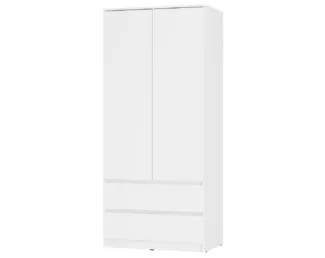 Шкаф 2-х створчатый Симпл ШК-03 - Белый (BTS)