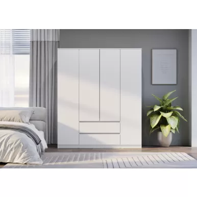 Шкаф 4-х створчатый Симпл ШК-13 - Белый (BTS)