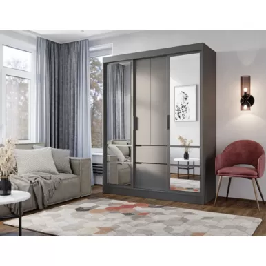 Шкаф-купе Симпл ШКК-06 - Графит (BTS)