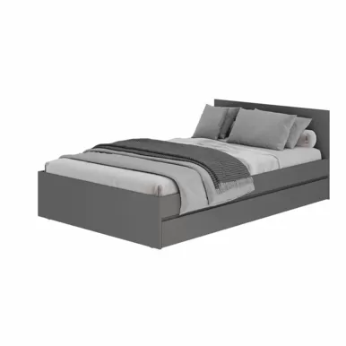 Кровать 1,2 м Симпл КР-07 - Графит (BTS)