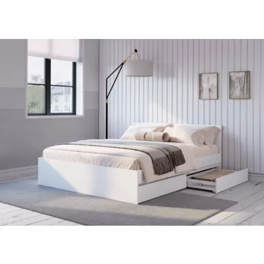 Кровать 1,2 м Симпл КР-07 - Белый (BTS)