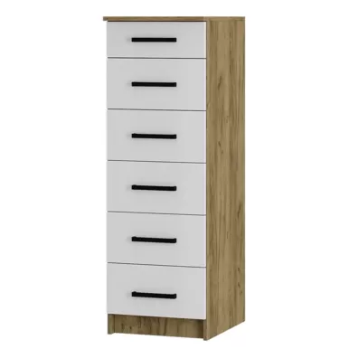 Комод Евро КМ-04 - Белый / Крафт (BTS)