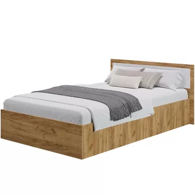 Кровать 1,2 м Евро - Белый / Крафт (BTS)