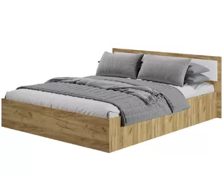 Кровать 1,6м Евро - Белый / Крафт (BTS)