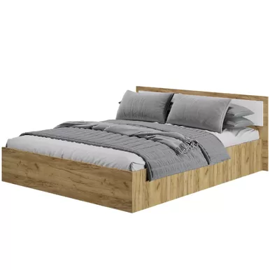 Кровать 1,6м Евро - Белый / Крафт (BTS)