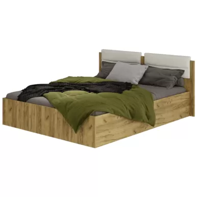 Кровать 1,6м Евро КР-16 - Белый / Крафт (BTS)