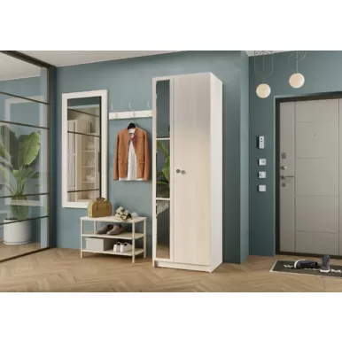 Шкаф двустворчатый Зарина ШК-01 - Ясень белый (BTS)