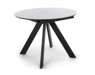 Стол обеденный Бонжур - Белый мрамор/Черный (Столлайн)